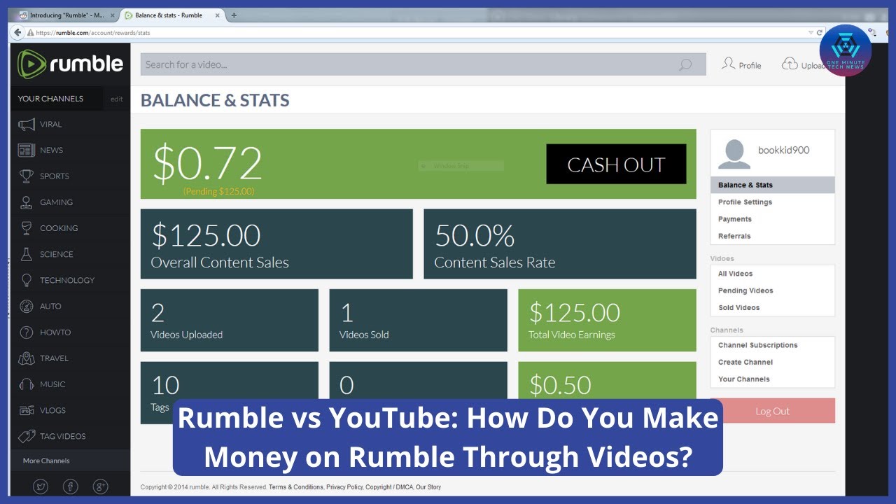 Rumble vs YouTube: How Do You Make Money on Rumble Through Videos? - YouTube