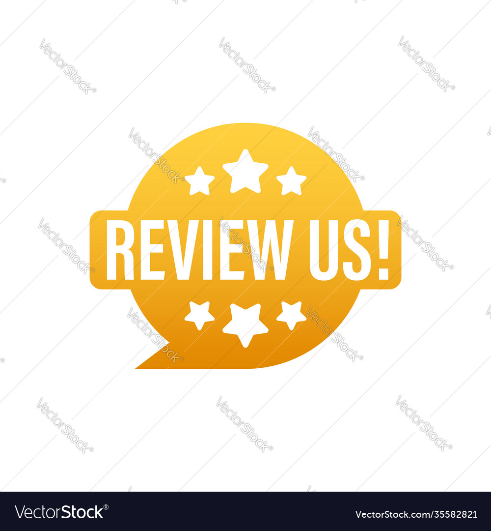 Review us user rating concept and rate Royalty Free Vector