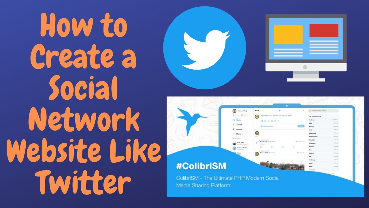 How to Create a Social Network Website Like Twitter - YouTube