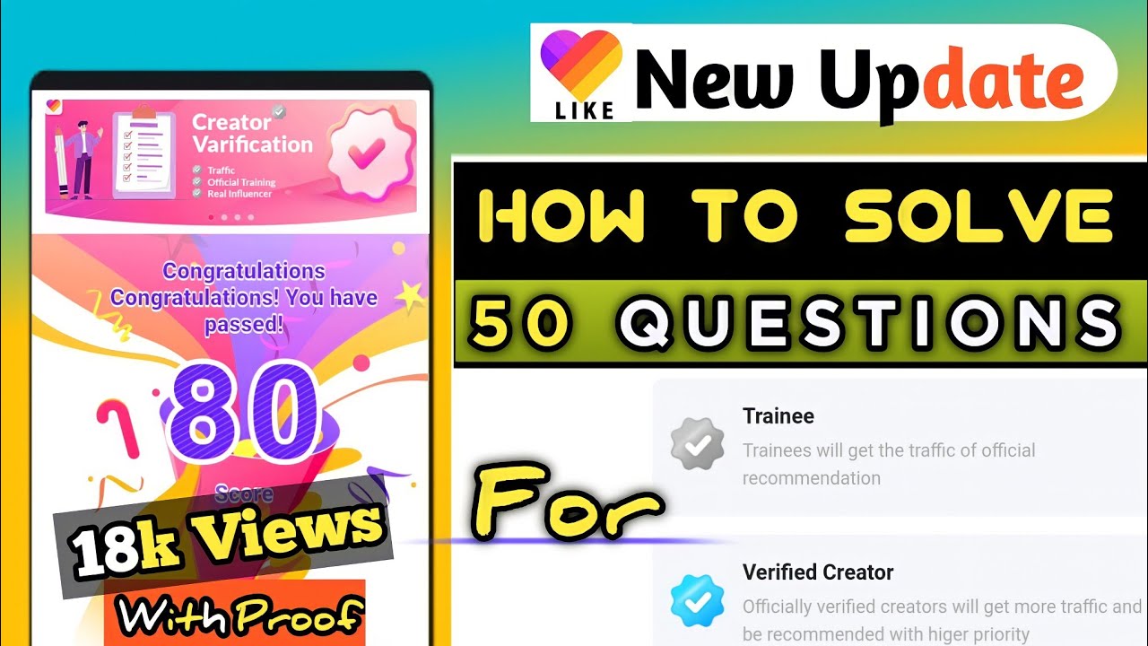 How To Get Verification Badge In Likee App | How To Slove 50 Questions For Likee App | verification - YouTube
