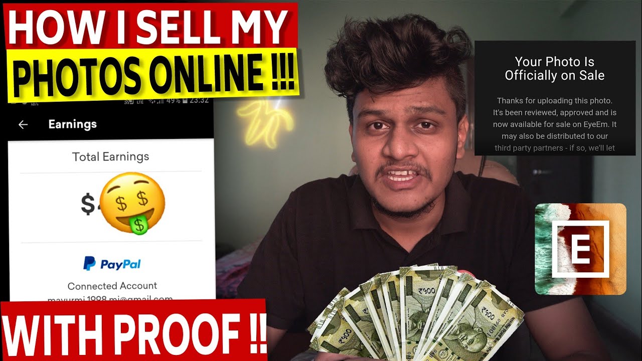 How to Make money by selling online photos ( With Earning proof )/ Eyeem payouts - YouTube