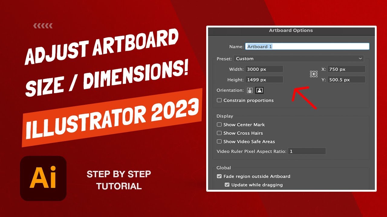 How To Adjust Artboard Size and Dimensions Adobe Illustrator 2023