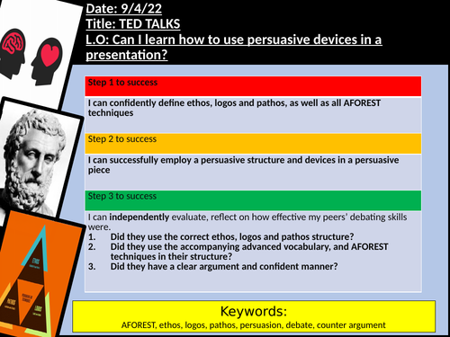 Persuasive Writing TED Talks Teaching Resources