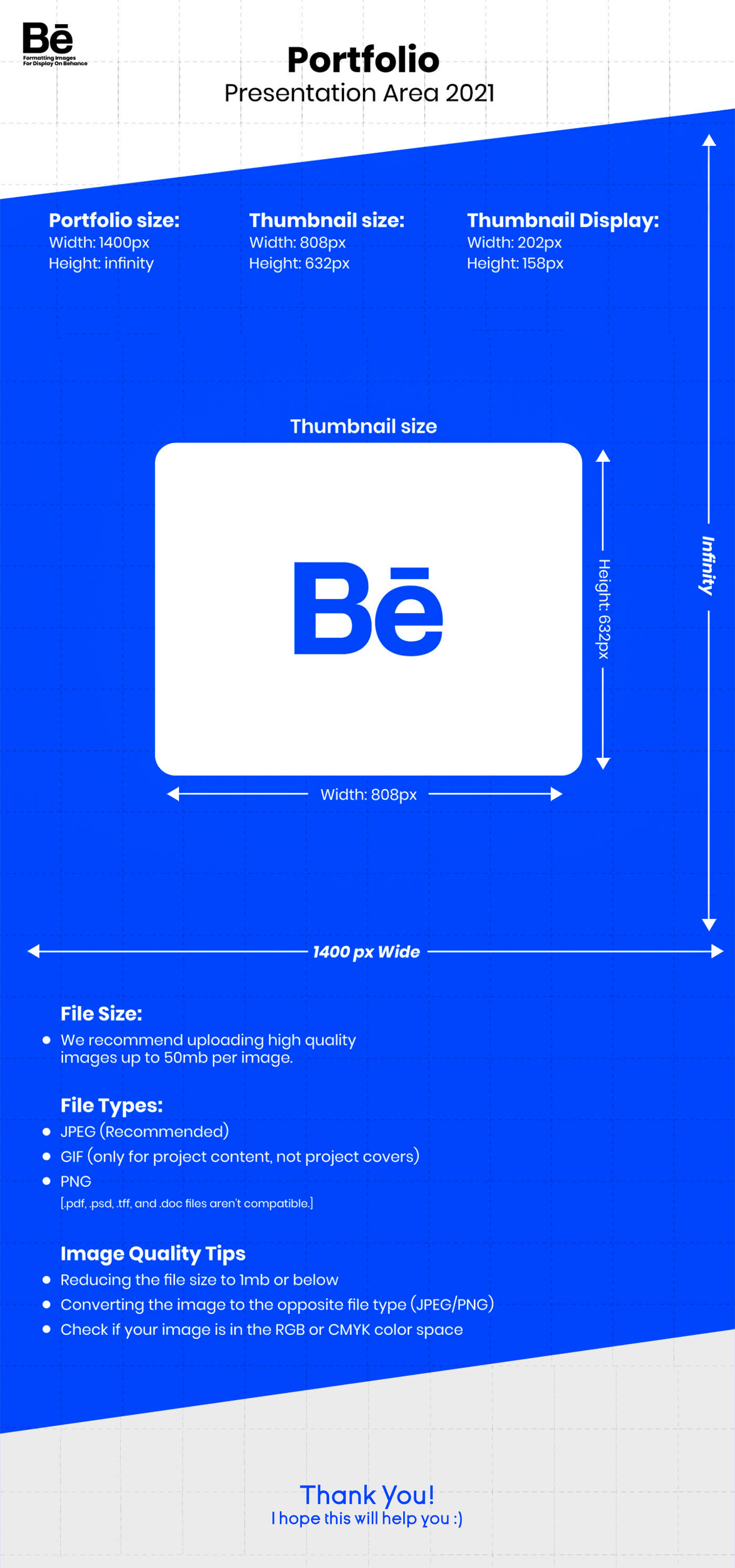 Behance 2021 Portfolio Dimensions on Behance