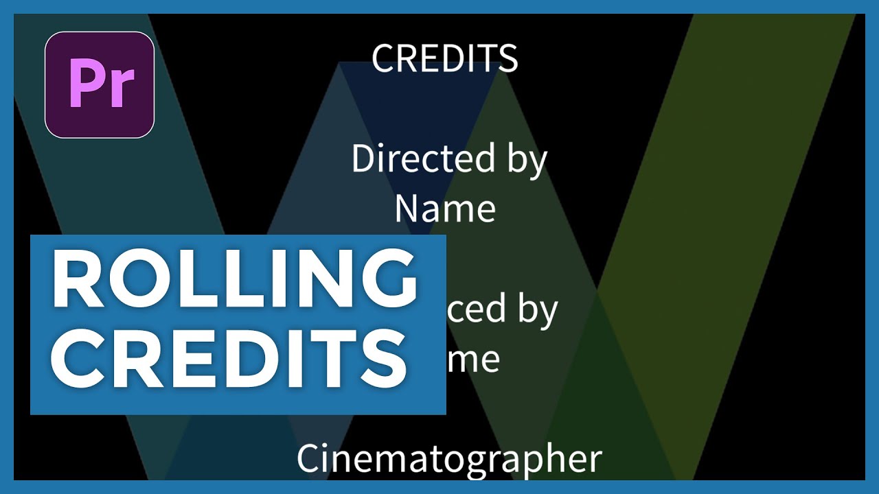 How to Create Rolling Credits in Adobe Premiere Pro in 2023 Tutorial