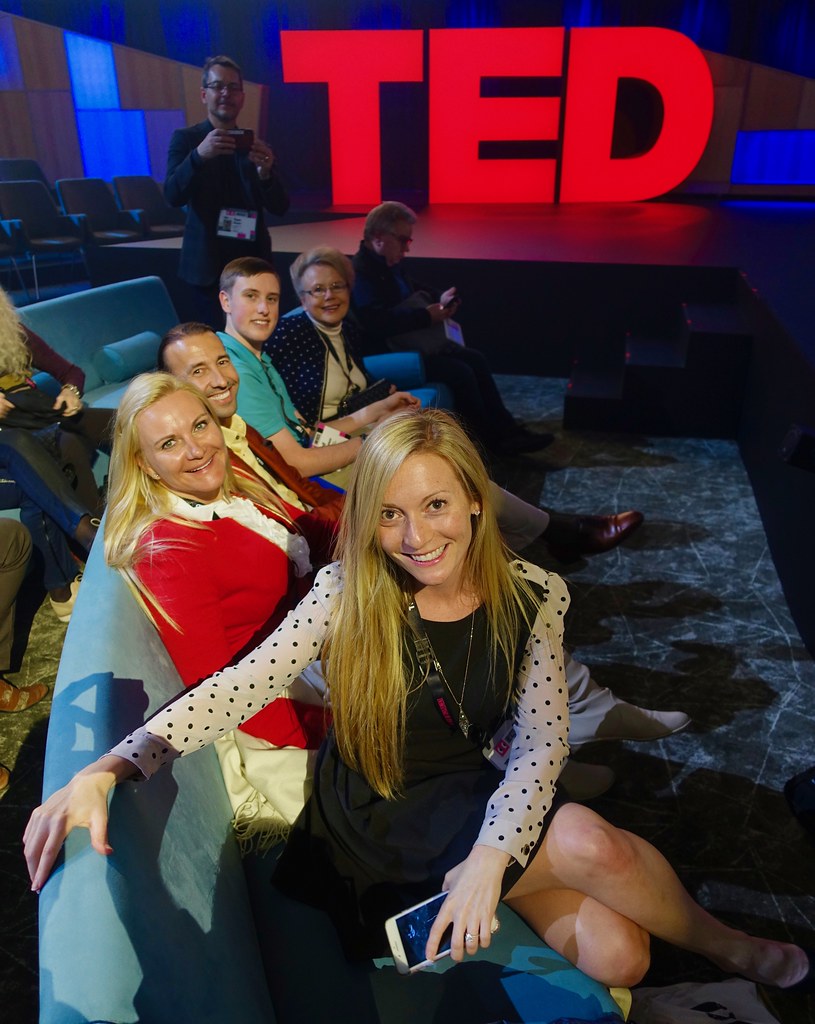 Front Row of TED so excited for the show Steve Jurvetson Flickr