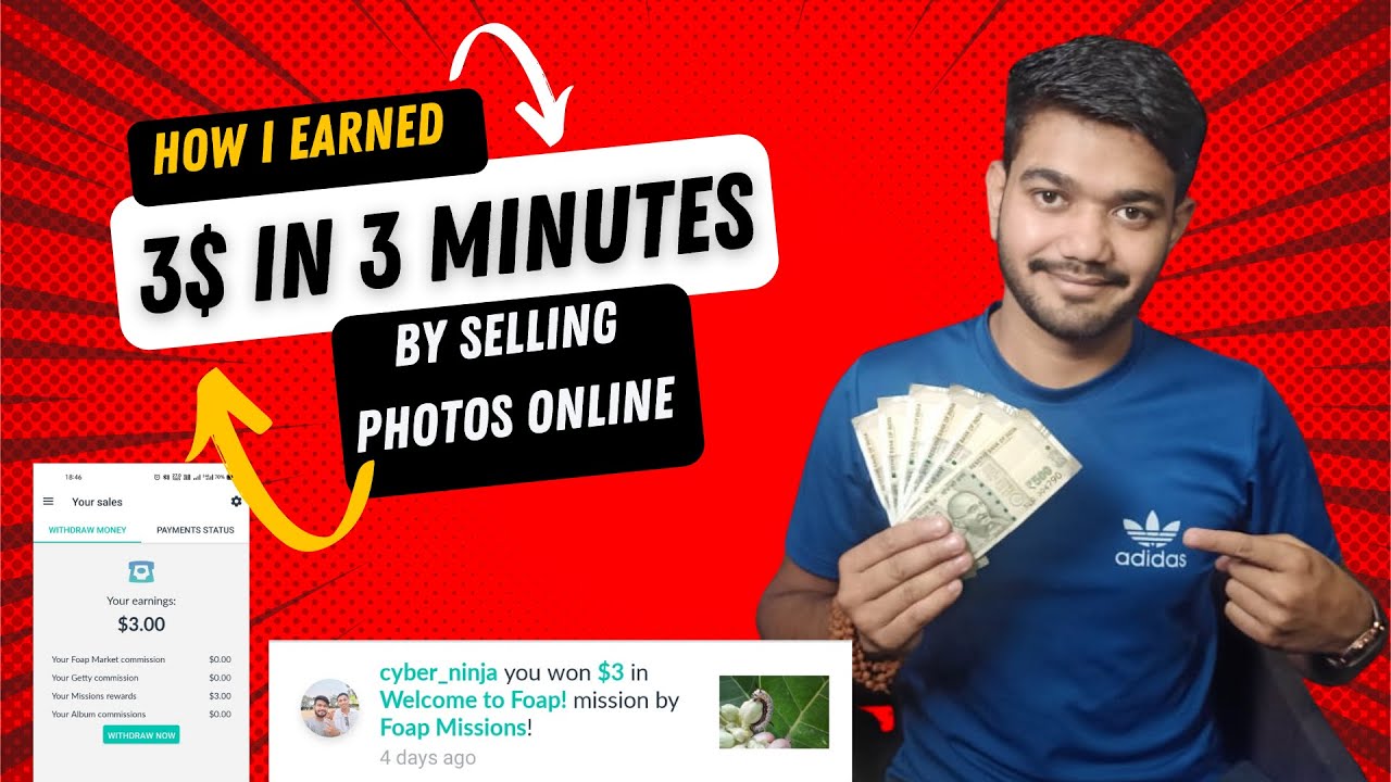 How To Sell Photos Online And Make Money How I Earned 3 In 3 Minutes