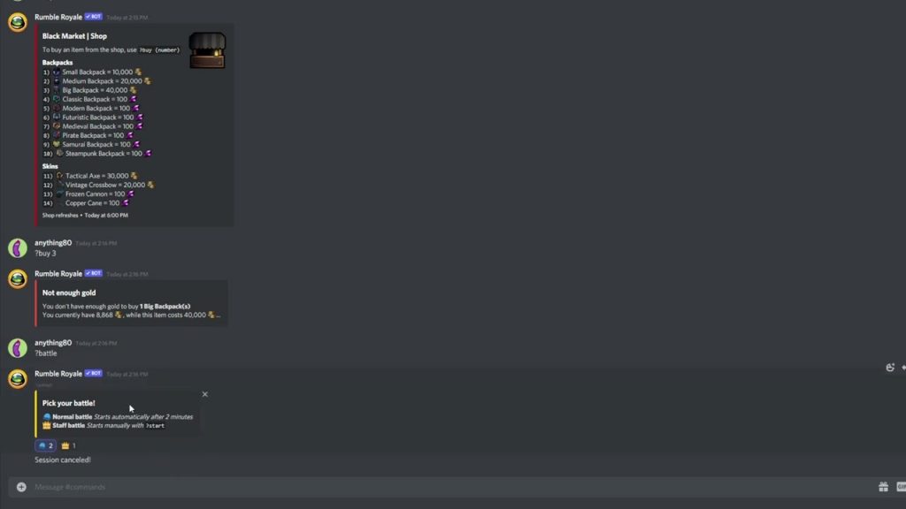 How To Play Rumble Royale Discord Dicommunity