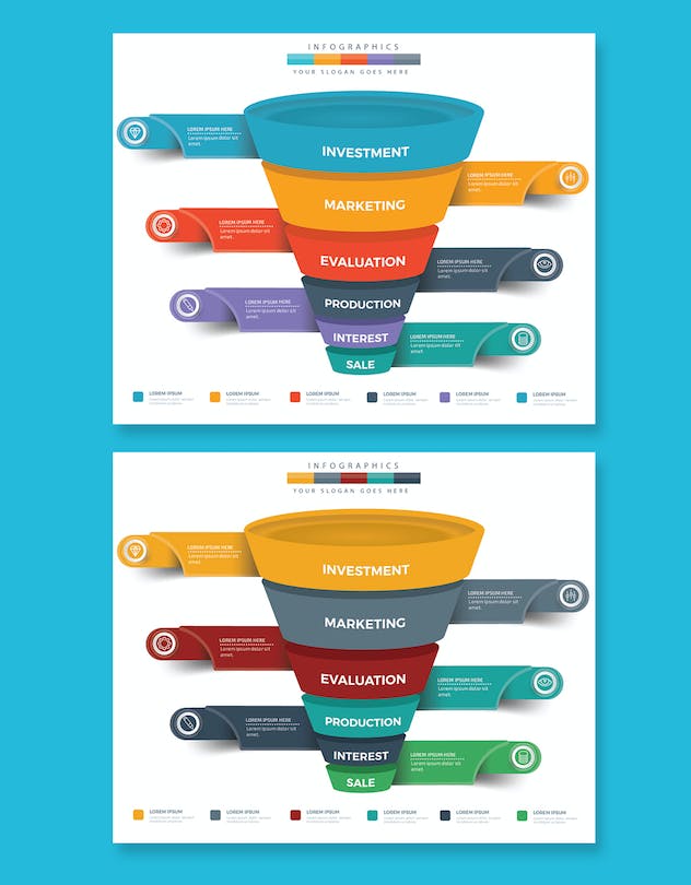 third preview of 'Premium Funnel Infographics  Free Download'