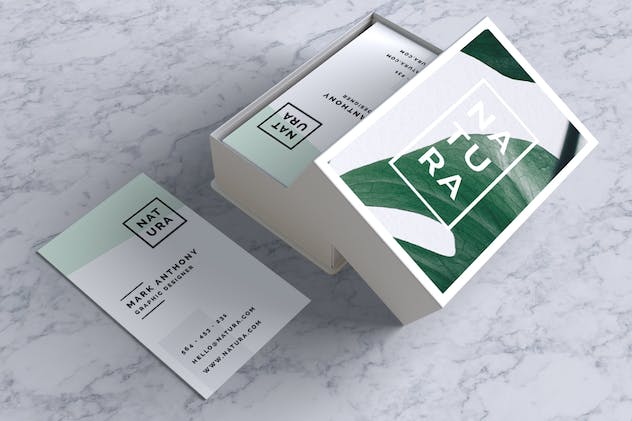 third preview of 'Premium Natura Business Card Template  Free Download'