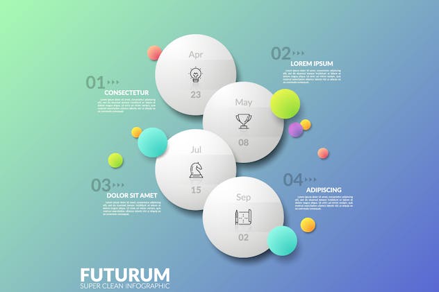 third preview of 'Premium Futurum Infographic White  Free Download'