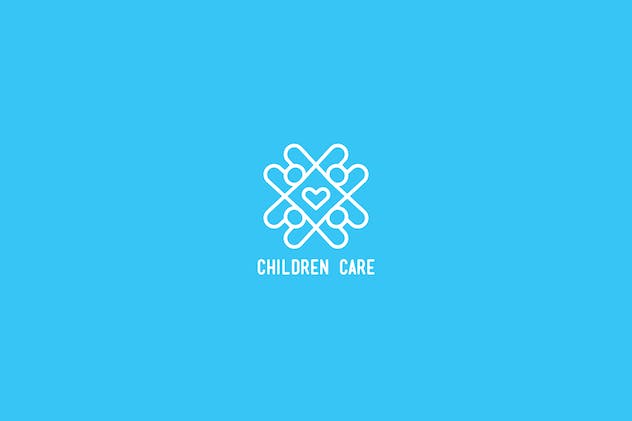 second preview of 'Premium Children Care Logo Template  Free Download'