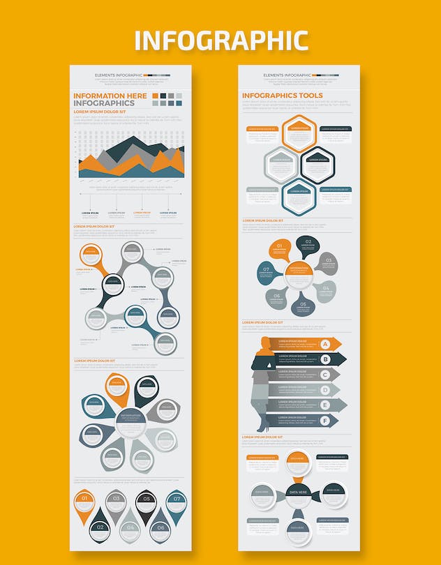 second preview of 'Premium Mega Infographics Elements Design  Free Download'