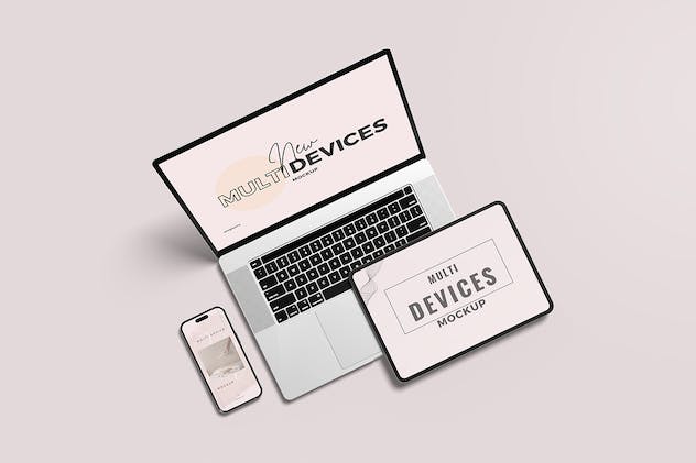 second preview of 'Premium Clean Multi Devices Mockup  Free Download'