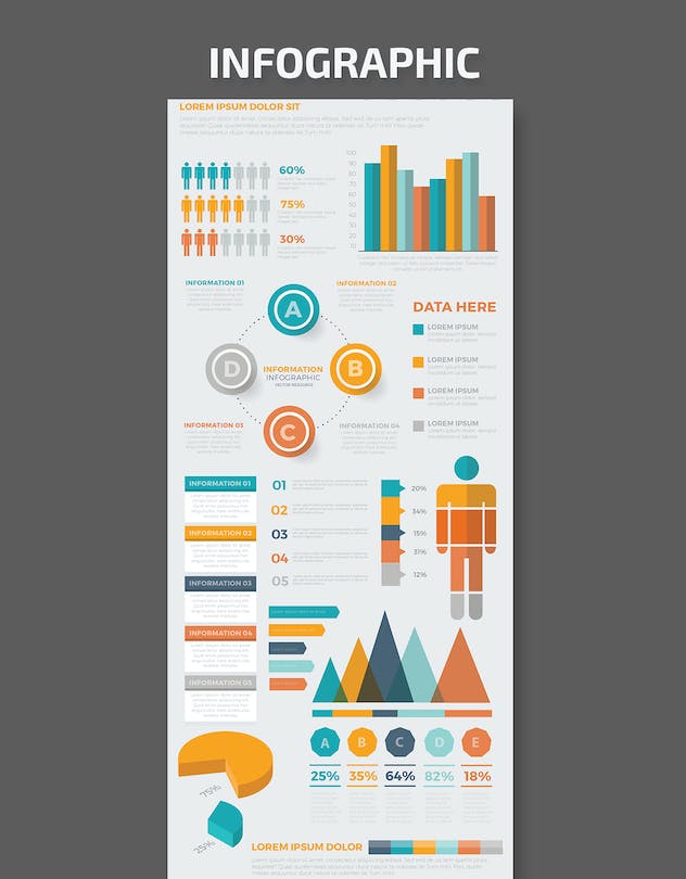 third preview of 'Premium Infographic Flat Elements Design  Free Download'