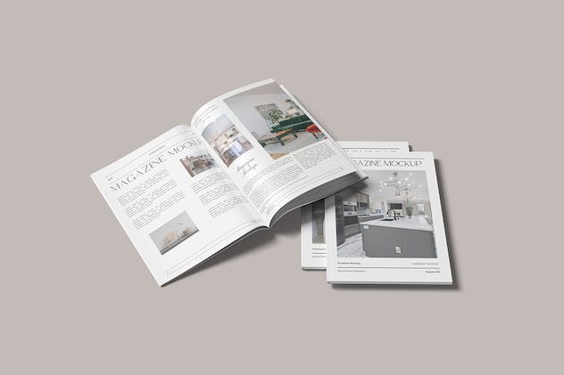 second preview of 'Premium Clean Style Magazine Mockup  Free Download'