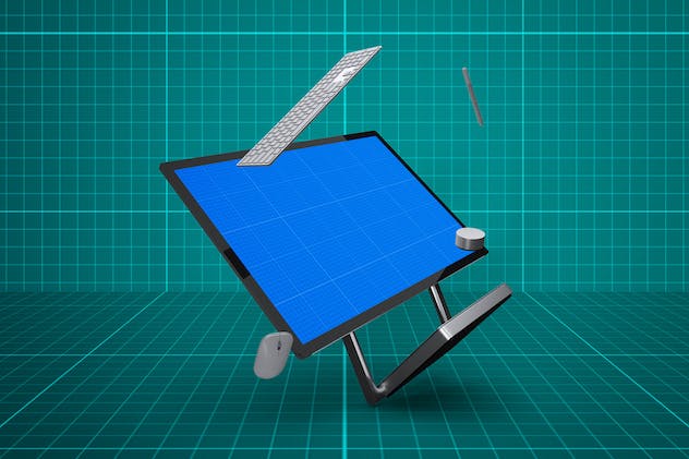 fourth preview of 'Premium Surface Studio Mockup V 3  Free Download'
