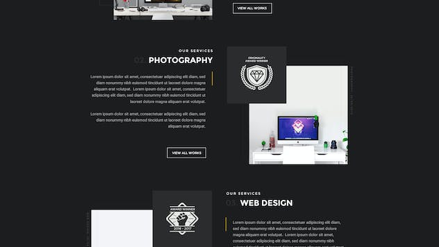 fourth preview of 'Premium Volter Creative PSD Template  Free Download'