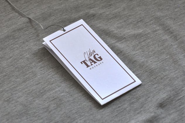 second preview of 'Premium Clothes Tag PSD Mockups  Free Download'