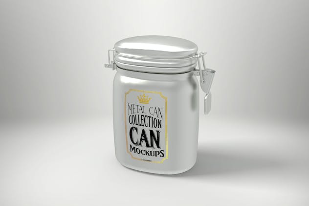 third preview of 'Premium Vol 3 Metal Can Mockup Collection  Free Download'