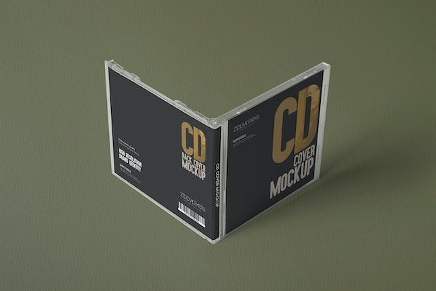 third preview of 'Premium 6 CD Cover Mockups  Free Download'