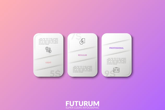 second preview of 'Premium Futurum Infographic White  Free Download'