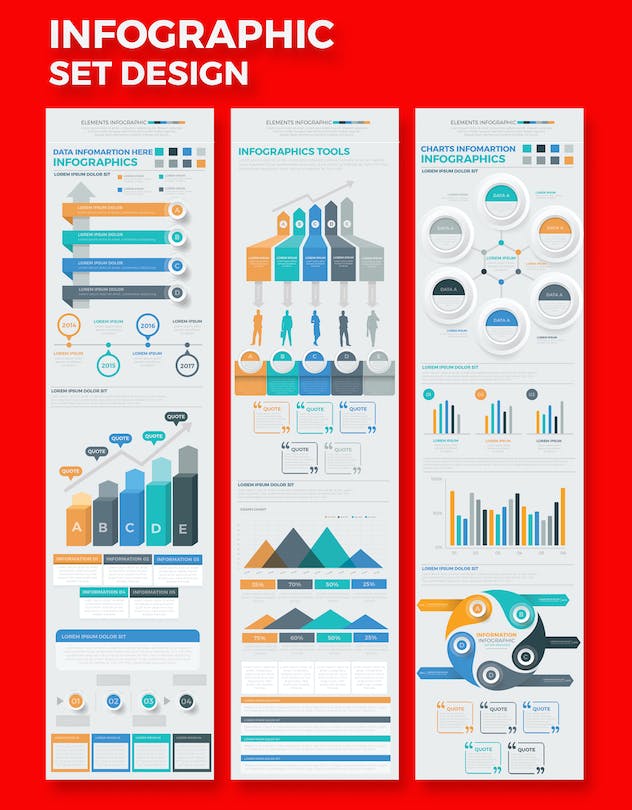 third preview of 'Premium Infographic Template Design  Free Download'