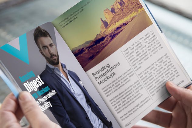 third preview of 'Premium Beautiful Magazine Mockups  Free Download'