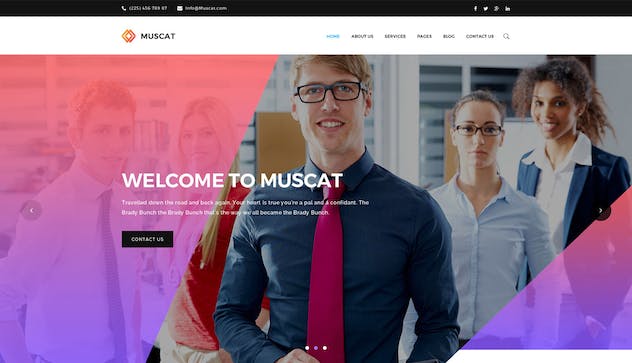 second preview of 'Premium Muscat Multi-Color Multipurpose PSD Template  Free Download'
