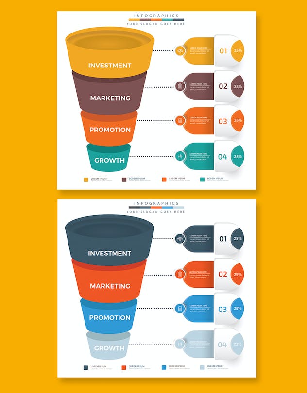 third preview of 'Premium Funnel Infographic Elements  Free Download'