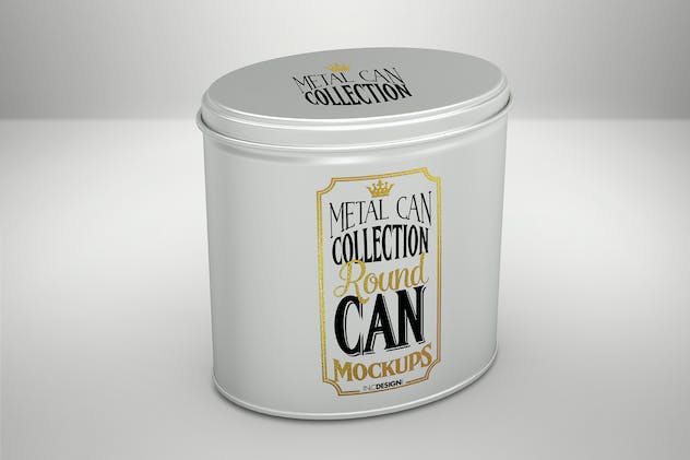 fourth preview of 'Premium Vol. 1 Metal Can Mockup Collection  Free Download'