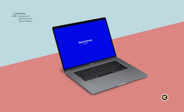 fourth preview of 'Premium Macbook Laptop Display Web App Mock-Up  Free Download'