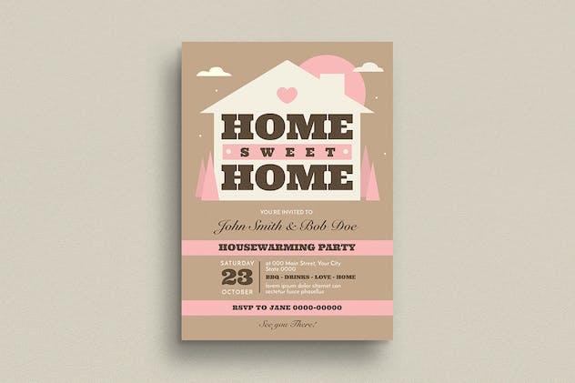 fourth preview of 'Premium House Warming Invitation/Flyer  Free Download'