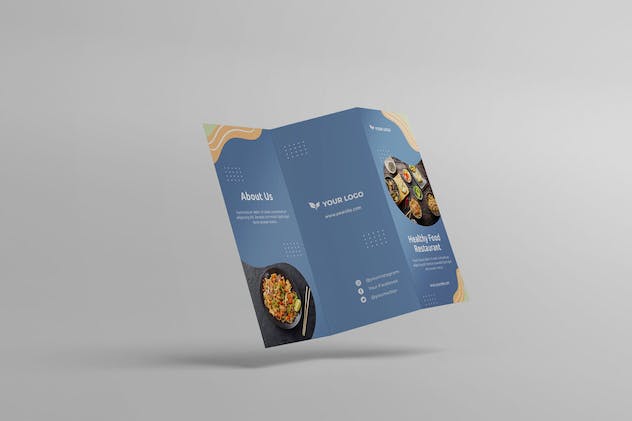second preview of 'Premium Trifold Brochure Mockup  Free Download'