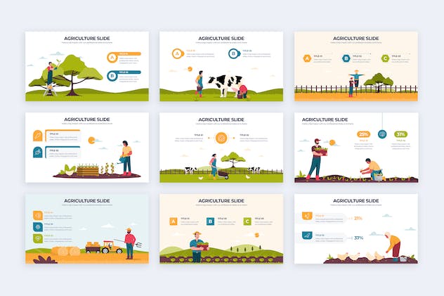 fourth preview of 'Premium Business Agriculture Illustrator Infographics  Free Download'