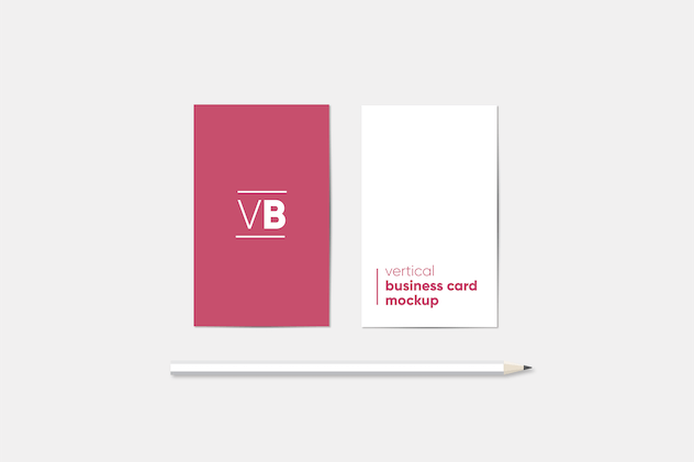 second preview of 'Premium Vertical Business Card Mockup  Free Download'