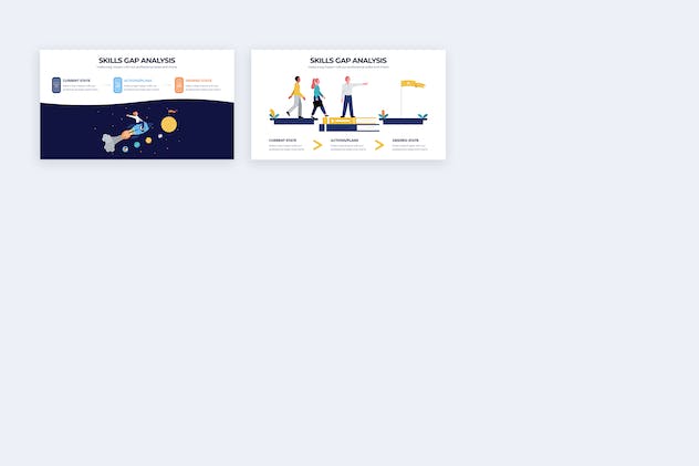 fourth preview of 'Premium Skills Gap Analysis Illustrator Infographics  Free Download'