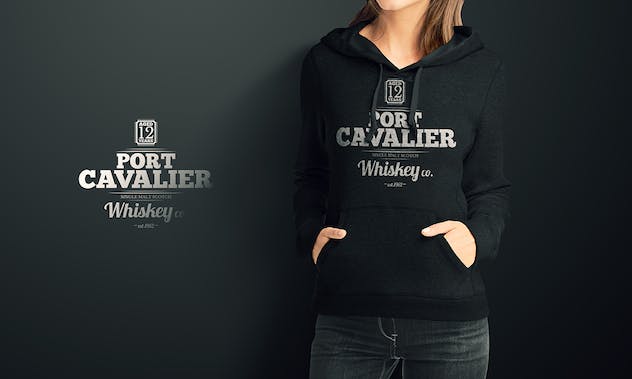 second preview of 'Premium Woman Hoodie Mock-up  Free Download'