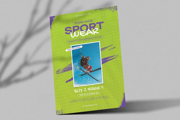 third preview of 'Premium Denal Sportwear Flyer  Free Download'