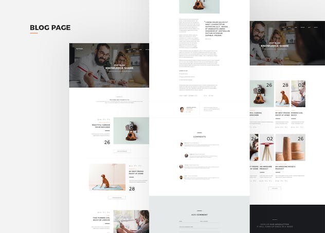 second preview of 'Premium Kana Creative Agency PSD Template  Free Download'