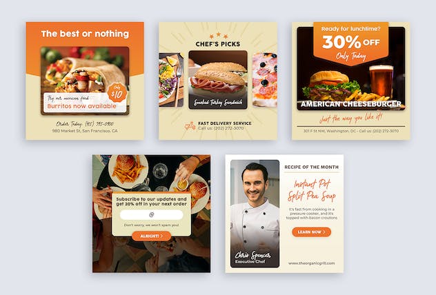 fourth preview of 'Premium Food Banners  Free Download'