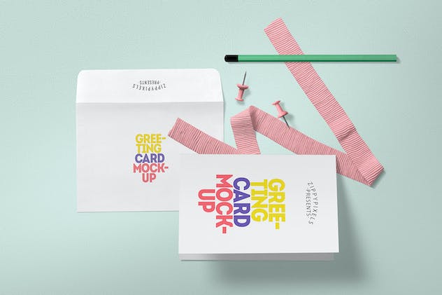 fourth preview of 'Premium Invitation Greeting Card Mockup  Free Download'