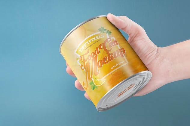 fourth preview of 'Premium 5 Can Packaging Mockups  Free Download'