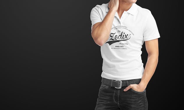 second preview of 'Premium Man Polo Shirt Mock-Up  Free Download'