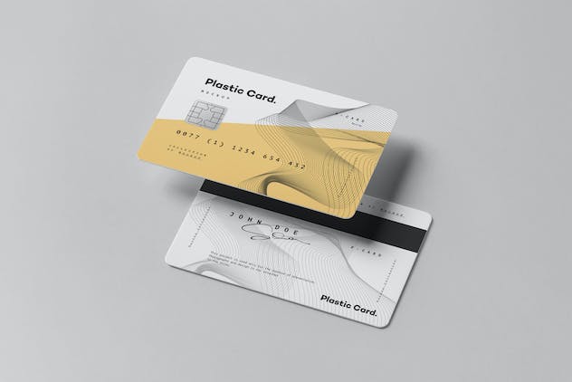 fourth preview of 'Premium Plastic Card Mock-Up 2  Free Download'