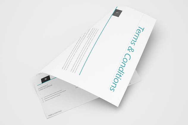 third preview of 'Premium A4 Letterhead Flyer Poster Mock Up  Free Download'