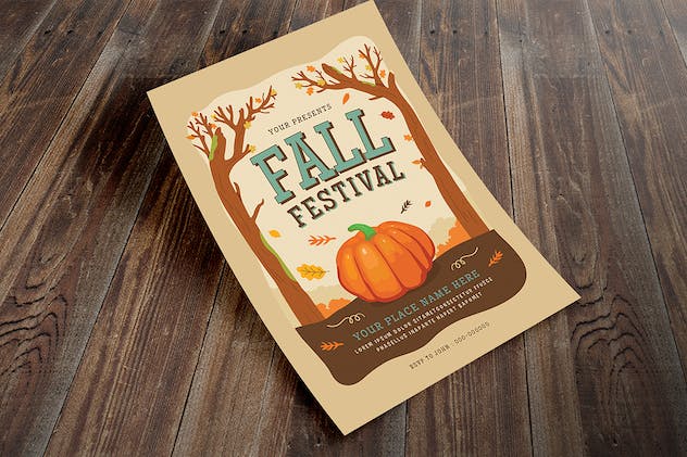 second preview of 'Premium Fall Festival Flyer  Free Download'