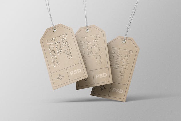 third preview of 'Premium Fashion Label Tag PSD Mockups  Free Download'