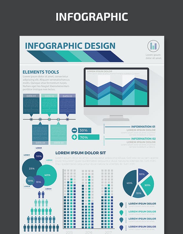 third preview of 'Premium Infographic Flat Elements Design  Free Download'