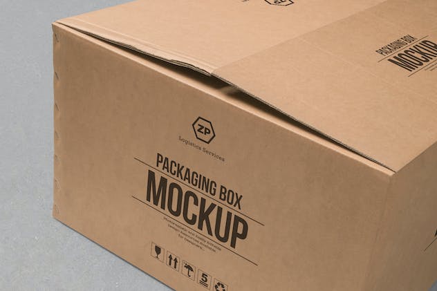 third preview of 'Premium 3 Cardboard Box Mockups  Free Download'